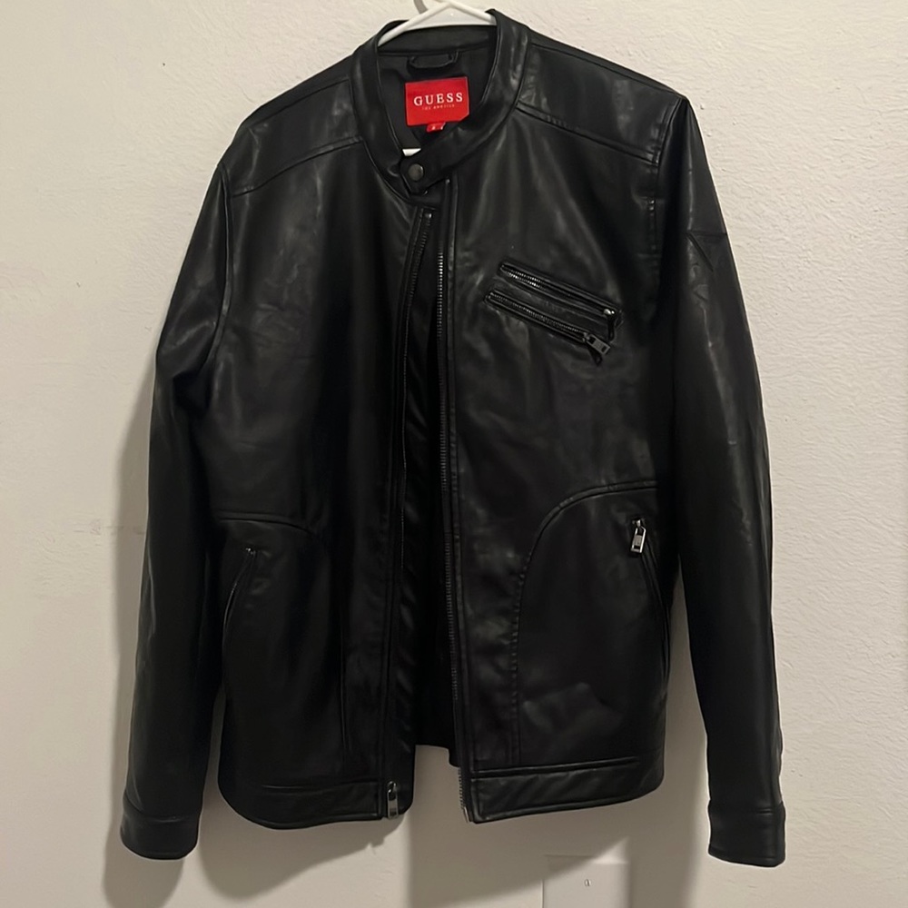 This is a Black Leather Jacket